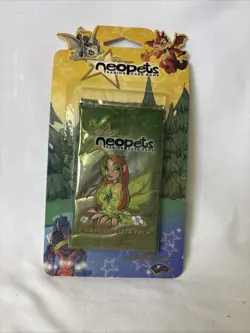 Neopets Trading Card Game Base Set Sealed 8-Card Booster Pack WotC - Image 1