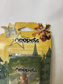 Neopets Trading Card Game Base Set Sealed 8-Card Booster Pack WotC - Image 2