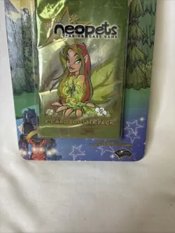 Neopets Trading Card Game Base Set Sealed 8-Card Booster Pack WotC - Image 3