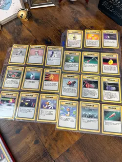 Pokemon TCG 1999 Trainer Card Lot of 21; Vintage, Near-Mint, Prof Oak/Bill - Image 1