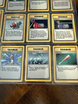 Pokemon TCG 1999 Trainer Card Lot of 21; Vintage, Near-Mint, Prof Oak/Bill - Image 3