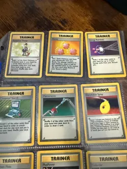 Pokemon TCG 1999 Trainer Card Lot of 21; Vintage, Near-Mint, Prof Oak/Bill - Image 4