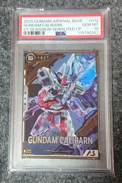 Gundam Chariburn PSA10 Trading Card Arsenal Base Mercury Witch - Image 1