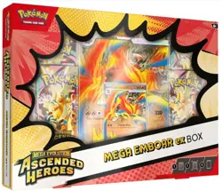 Pokemon TCG: Mega Evolution—Ascended Heroes Mega Emboar ex Box READY TO SHIP - Image 1
