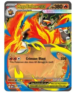 Pokemon TCG: Mega Evolution—Ascended Heroes Mega Emboar ex Box READY TO SHIP - Image 3