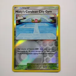 Misty's Cerulean City Gym 61/68 Rev Holo - NM - Hidden Fates, SM Pokemon - Image 1