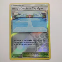 Misty's Cerulean City Gym 61/68 Rev Holo - NM - Hidden Fates, SM Pokemon - Image 3