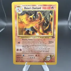 Pokemon TCG Blaine's Charizard Gym Challenge 2 Holo Unlimited Rare - Image 1