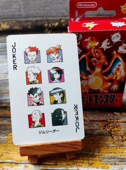 GYM LEADERS - Pokemon Poker Playing Card - vtg 1996 Red/Charizard Deck - LP - Image 1