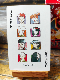 GYM LEADERS - Pokemon Poker Playing Card - vtg 1996 Red/Charizard Deck - LP - Image 2
