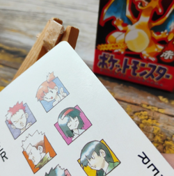 GYM LEADERS - Pokemon Poker Playing Card - vtg 1996 Red/Charizard Deck - LP - Image 4