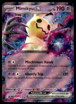 Pokemon TCG SV09: Journey Together #069/159 Mimikyu ex NM - Image 1