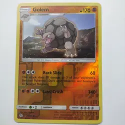 Pokemon Golem 35/68 Hidden Fates Reverse Holo Rare MINT - Image 1