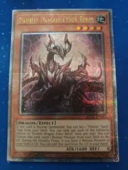 Yugioh Primite Dragon Ether Beryl SUDA-EN015 Quarter Century Rare 1st Ed - Image 1