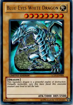 Yugioh Blue-Eyes White Dragon LC01-EN004 Limited Edition Ultra Rare NM - Image 1