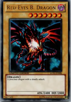Yugioh Red-Eyes B. Dragon LC01-EN006 Limited Edition Ultra Rare NM - Image 1