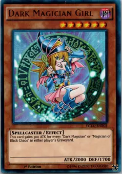 Yugioh Dark Magician Girl (B) YGLD-ENB03 1st Edition Ultra Rare NM - Image 1