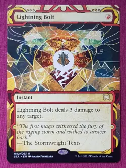 Magic The Gathering STRIXHAVEN MYSTICAL ARCHIVE LIGHTNING BOLT red card MTG - Image 1