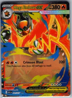 Mega Emboar ex 031/217 ME: Ascended Heroes - Pokemon Card - NM - Image 1