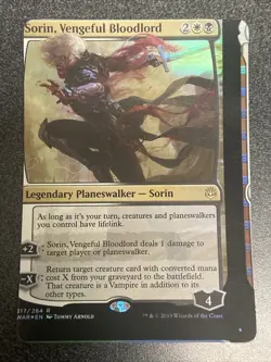 Sorin, Vengeful Bloodlord MTG War of the Spark NFC Foil Miscut/Misprint - Image 1