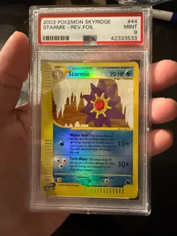 PSA 9 Mint Skyridge Starmie #44 Reverse Holo Pokemon Tcg Card Graded Wotc - Image 1