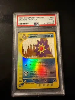 PSA 9 Mint Skyridge Starmie #44 Reverse Holo Pokemon Tcg Card Graded Wotc - Image 3