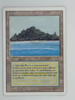 2x Tropical Island - Revised Edition - Magic The Gathering - MTG - NM Condition - Image 1