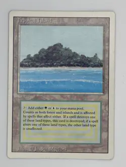 2x Tropical Island - Revised Edition - Magic The Gathering - MTG - NM Condition - Image 3