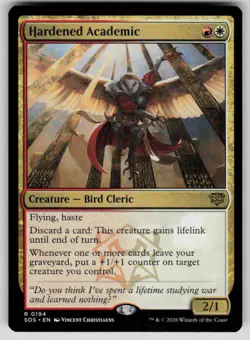 Hardened Academic Rare Secrets of Strixhaven 194 MTG Near Mint 2026 - Image 1