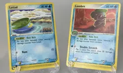 Pokemon Lotad + Lombre Basic 66/100 45/100 EX Sandstorm Common Regular - Image 1
