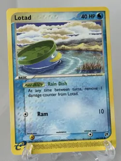 Pokemon Lotad + Lombre Basic 66/100 45/100 EX Sandstorm Common Regular - Image 2