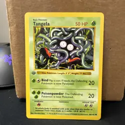 Tangela 1st Edition 066/102 Base Set (Shadowless) Wotc Pokemon Near Mint NM - Image 1