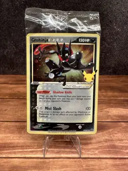 Pokemon Greninja Gold Star Promo Holo SWSH144 Celebrations SEALED NM - Image 1