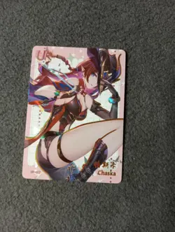 CCG WAIFU CARD SENPAI GODDESS HAVEN 6 UR-002 CHASKA SEXY ANIME WAIFU CARD - Image 1