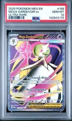 2025 POKEMON MEG EN-MEGA EVOLUTION ULTRA RARE #159 MEGA GARDEVOIR EX PSA 10 - Image 1