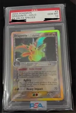 Pokemon TCG Dragonite EX Delta Species Holo Rare Card 2005 - Image 2