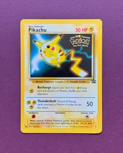 Pokemon 1999 Black Star Promo #4 Pikachu (First Movie Gold Stamp) WOTC Vintage - Image 1