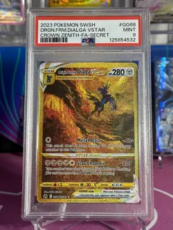 PSA 9 2023 Pokemon Crown Zenith Origin Forme Dialga VSTAR SECRET GG68/GG70 - Image 1
