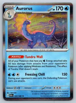 Aurorus 024/088 Rare Perfect Order Pokemon Holo Near Mint - Image 1