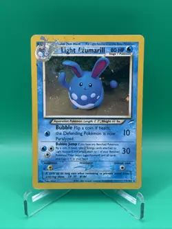 Pokemon Light Azumarill Neo Destiny 13/105 Holo Yuka Morii HP Dmg Vintage 2000 - Image 1
