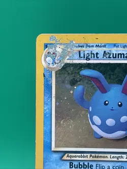 Pokemon Light Azumarill Neo Destiny 13/105 Holo Yuka Morii HP Dmg Vintage 2000 - Image 2