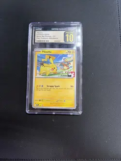 CGC Pristine 10 Pikachu SVP 101 BLACK STAR PROMO Play! Pokemon Attendance 💎💎 - Image 1
