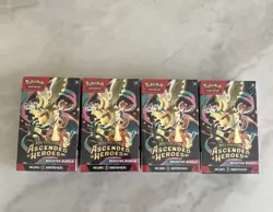 Pokemon TCG Ascended Hero’s Booster Bundle X4 Factory Sealed - Image 1