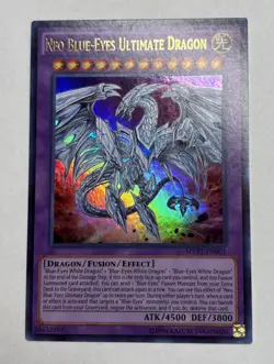 NM Yugioh! Neo Blue-Eyes Ultimate Dragon - MVP1-EN001 - Secret Rare - Image 1