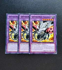 Yu-Gi-Oh - Ignition Beast Volcannon 3X - Full Playset - Image 1