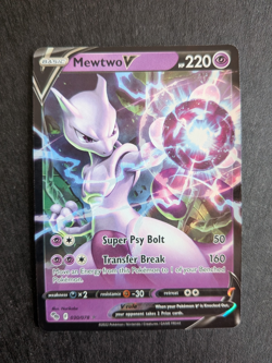 Mewtwo V 030/078 Pokemon GO Full Art Holo 2022 Pokemon Card NM - Image 1
