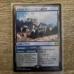 NMT MTG Jidoor, Aristocratic Capital Final Fantasy Regular Land Town Card - Image 1