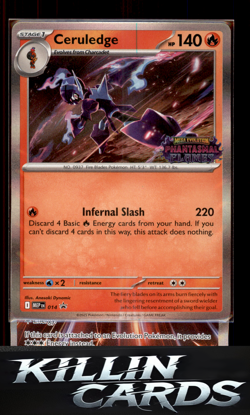 Ceruledge (Prerelease) 014 Pokemon Promo ME: Mega Evolution Promo Card NM - Image 1