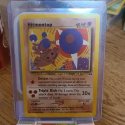 Hitmontop 22/75 Neo Discovery Regular Basic Pokemon Card - Image 1
