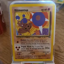 Hitmontop 22/75 Neo Discovery Regular Basic Pokemon Card - Image 3